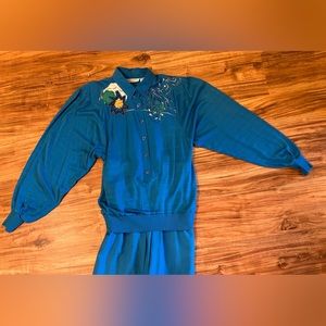 Vintage Marc Dalcy Two Piece Embellished Outfit